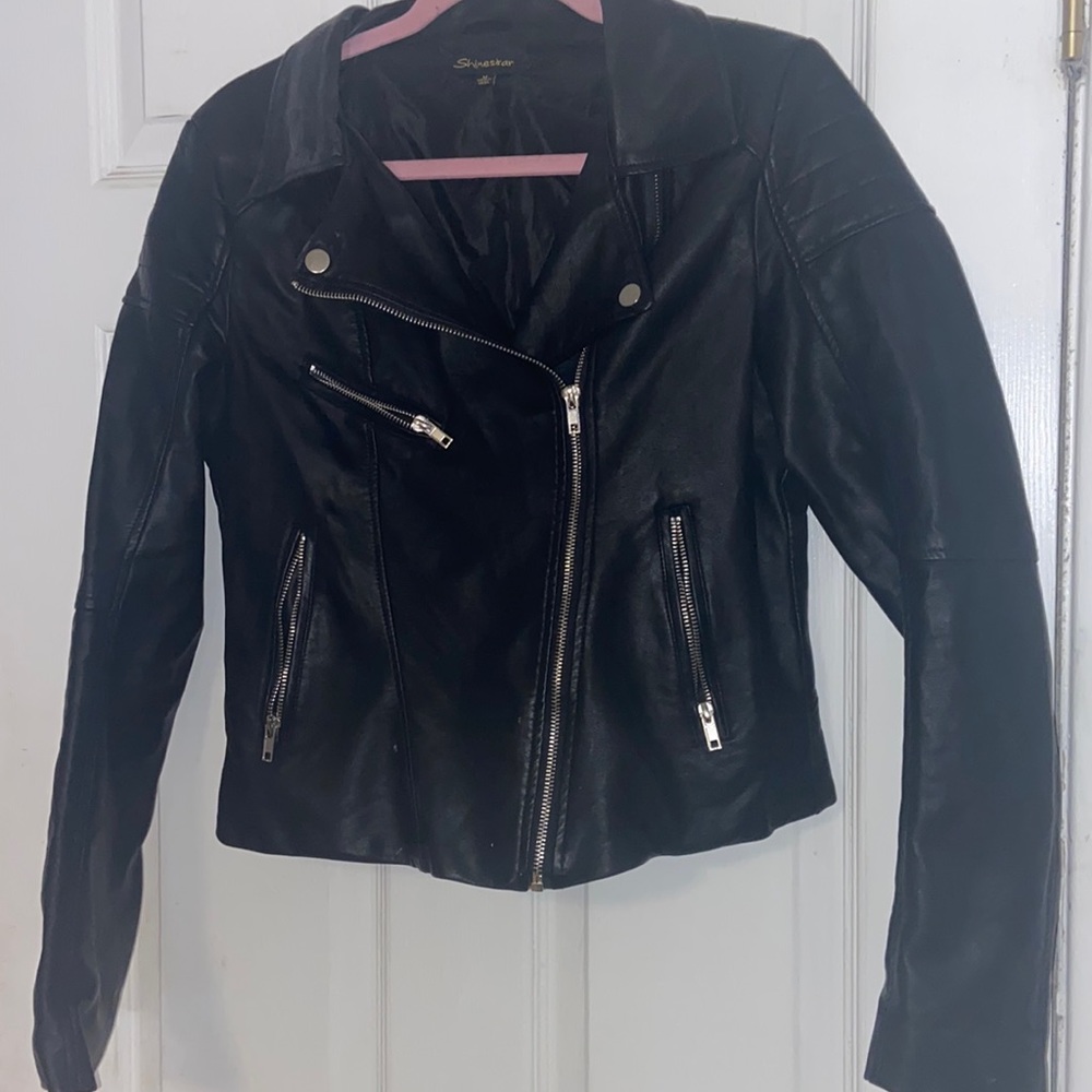 Faux leather jacket